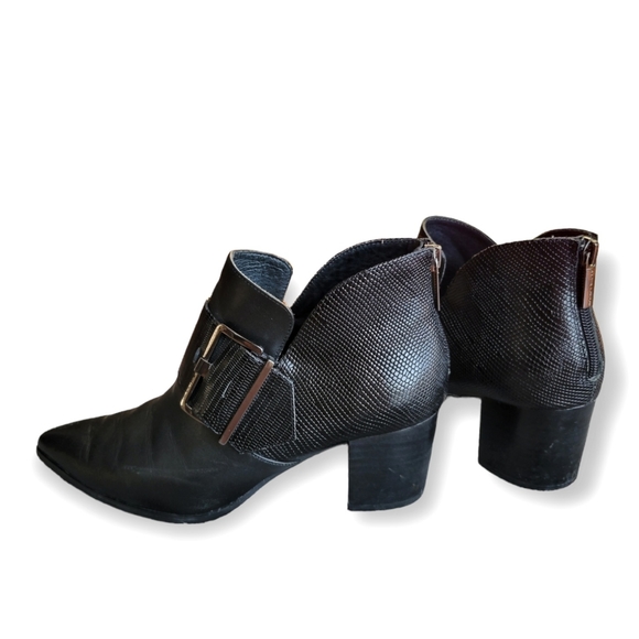 Sacha London Irene Ankle Boot Size 7.5 Black Leather - Picture 4 of 8